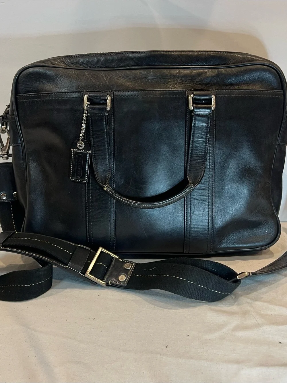 Coach Legacy Leather Zip Commuter Briefcase (Style 70021)